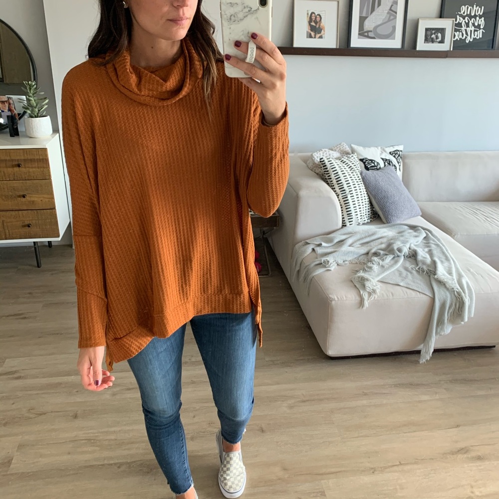 Cowl Neck Thermal Tunic